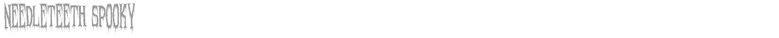 Needleteeth font preview